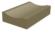 CANIVEAU CC1 CLT NF de 1ml 12u/PAL L40 * H 12 CM CONCAVE CANIVEAU CC1 CLT NF de 1ml 12u/PAL L40 * H 12 CM CONCAVE